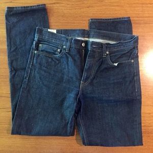 J. Crew 32 x 32 Straight & Slim Dark Wash Denim